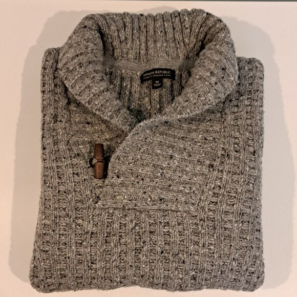 COPY - Banana Republic Men's Standard Fit Chunky Textured Wool Blend Cowl Neck … - Picture 8 of 15